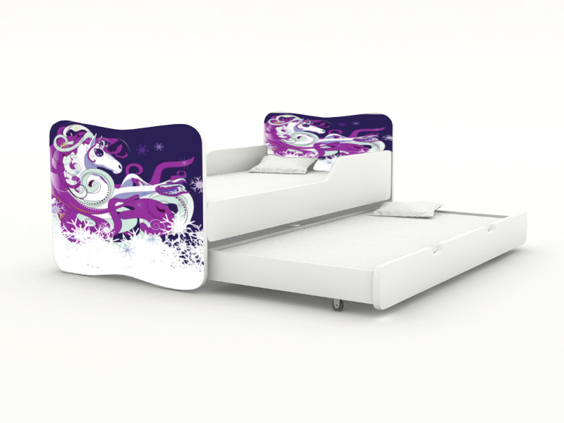 Becks posteľ s výsuvným lôžkom Jednorožec